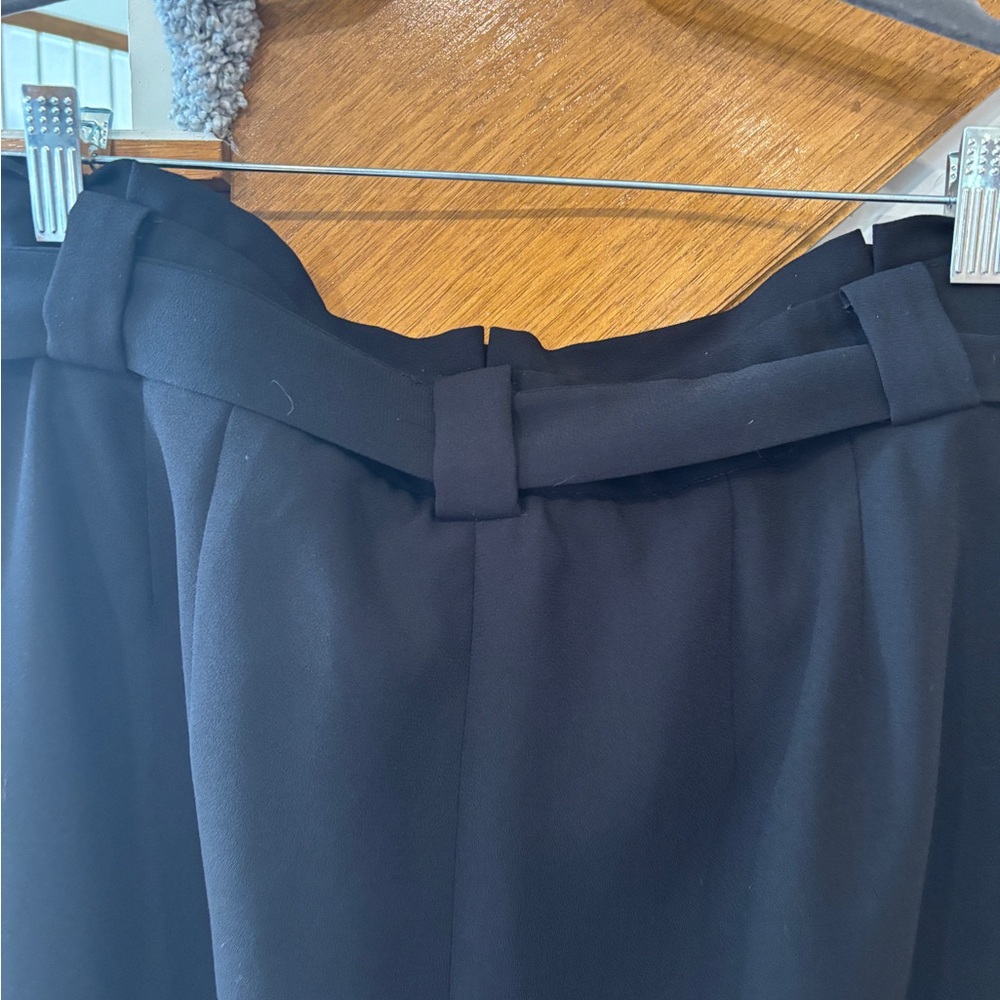 Express Women’s Black High Rise Ankle Pants with Paperbag Waist - 12 - Picture 6 of 8